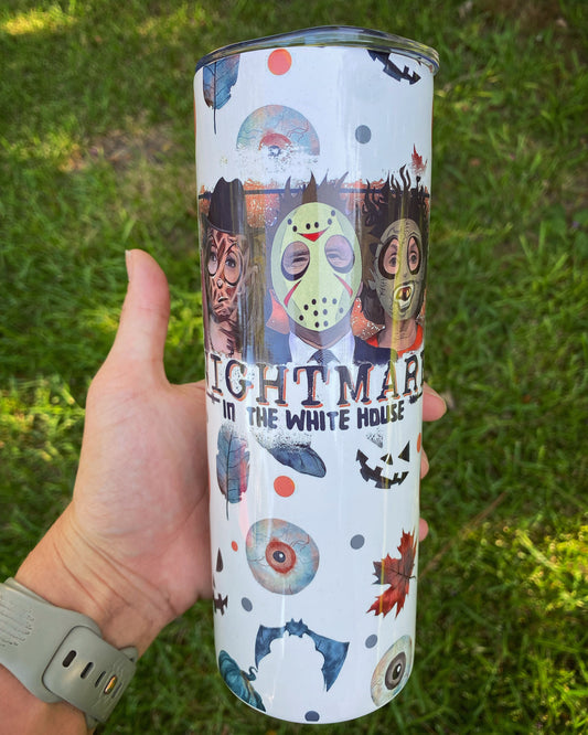 Nightmare in the White House Halloween Tumbler
